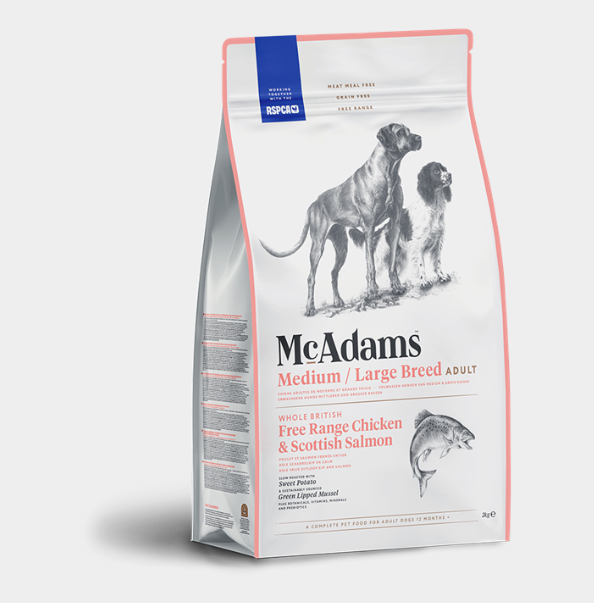 Medium/Large Breed Free Range Chicken & Salmon