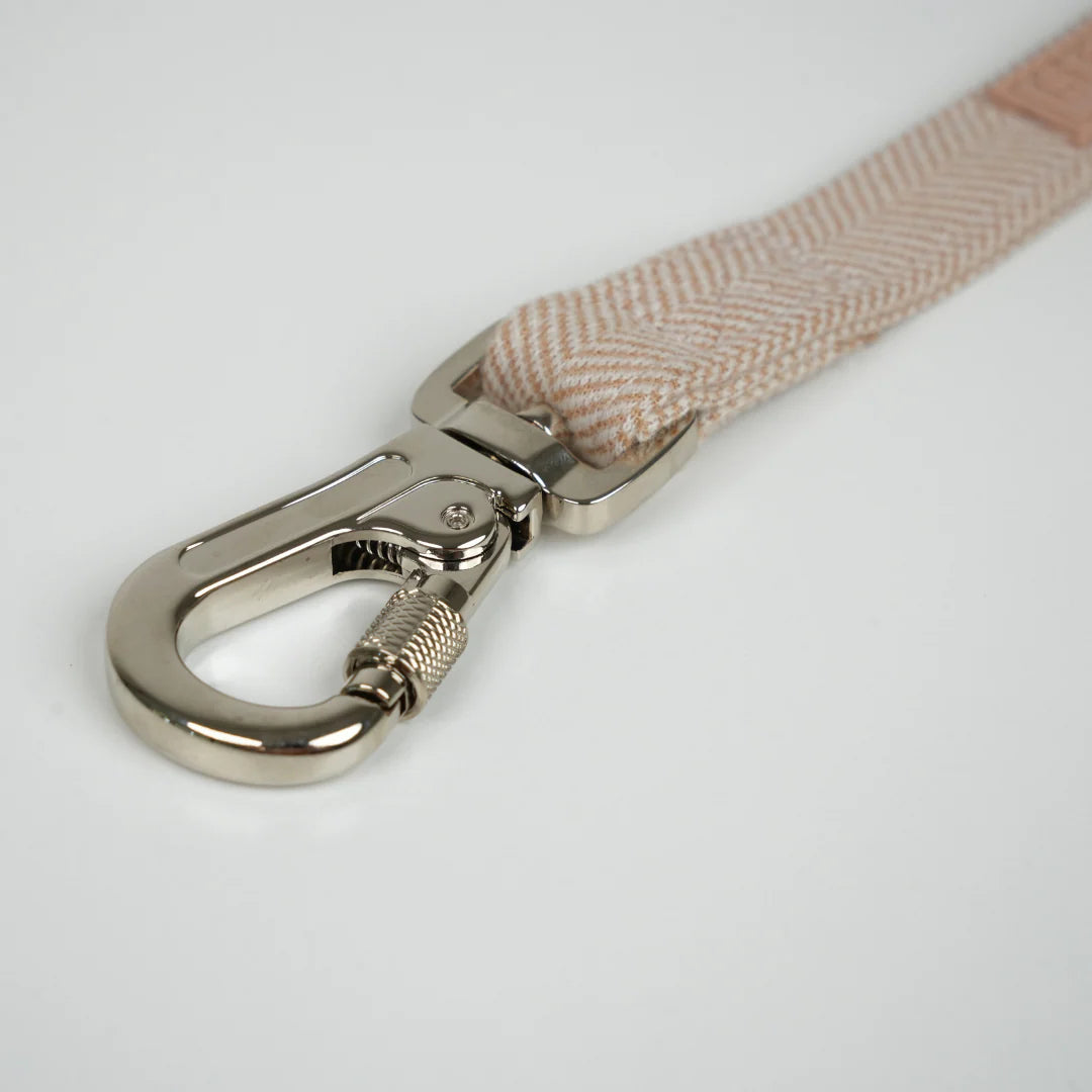 ELMA DOG LEASH | LIGHT ROSE