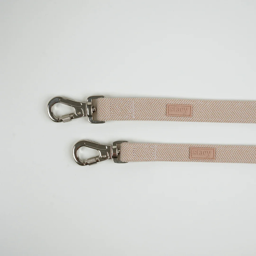 ELMA DOG LEASH | LIGHT ROSE