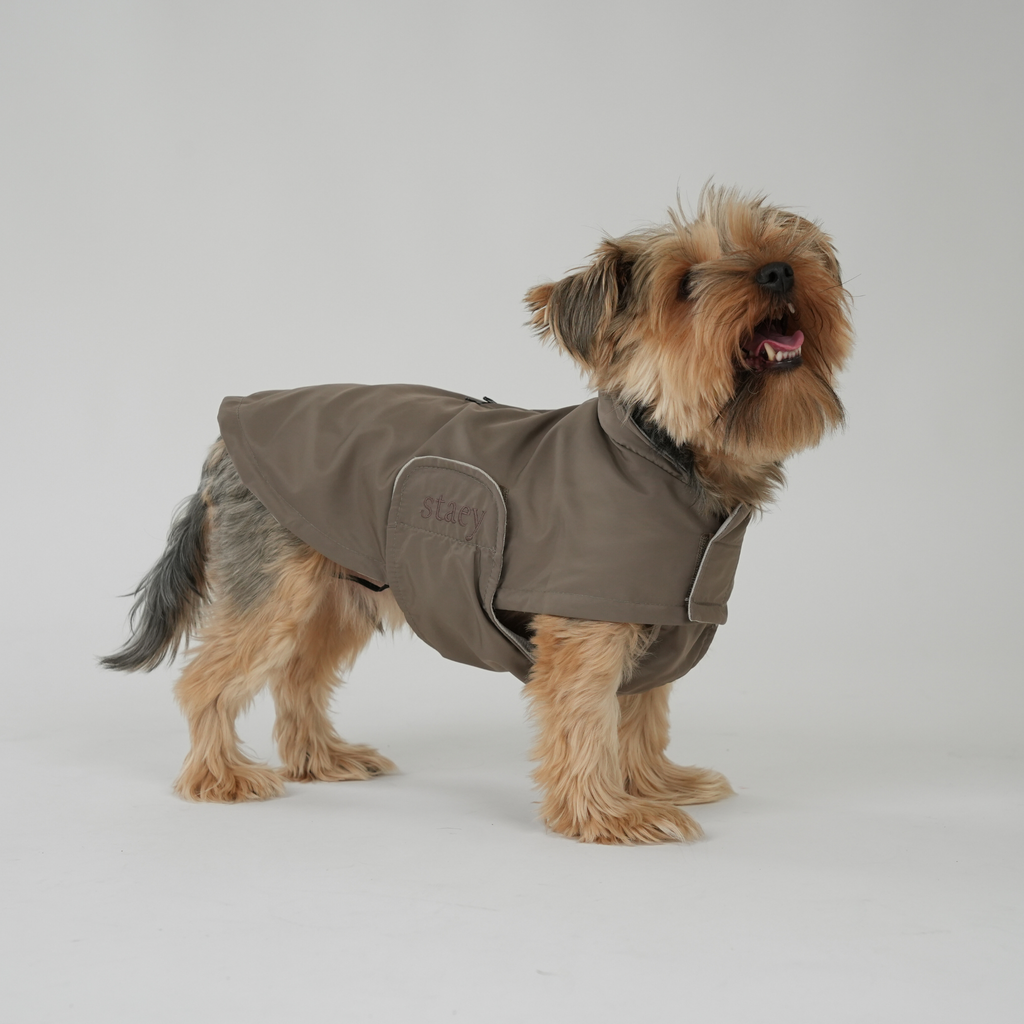 Dog Raincoat Vega - Taupe