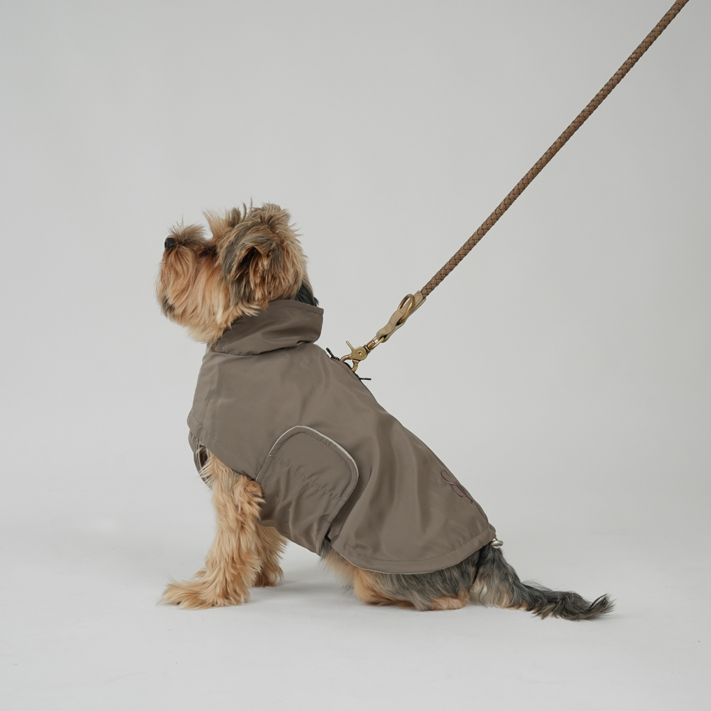 Dog Raincoat Vega - Taupe