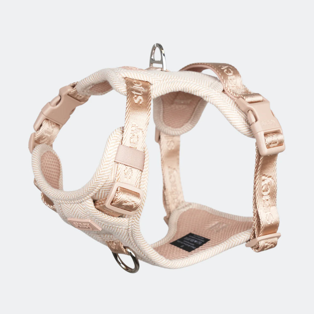 Dog Harness Elma - Light Rose