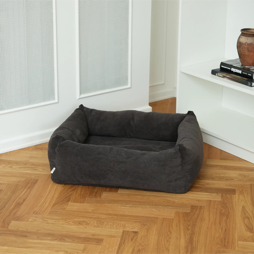 Vera Dog Bed | Dark Oak Corduroy