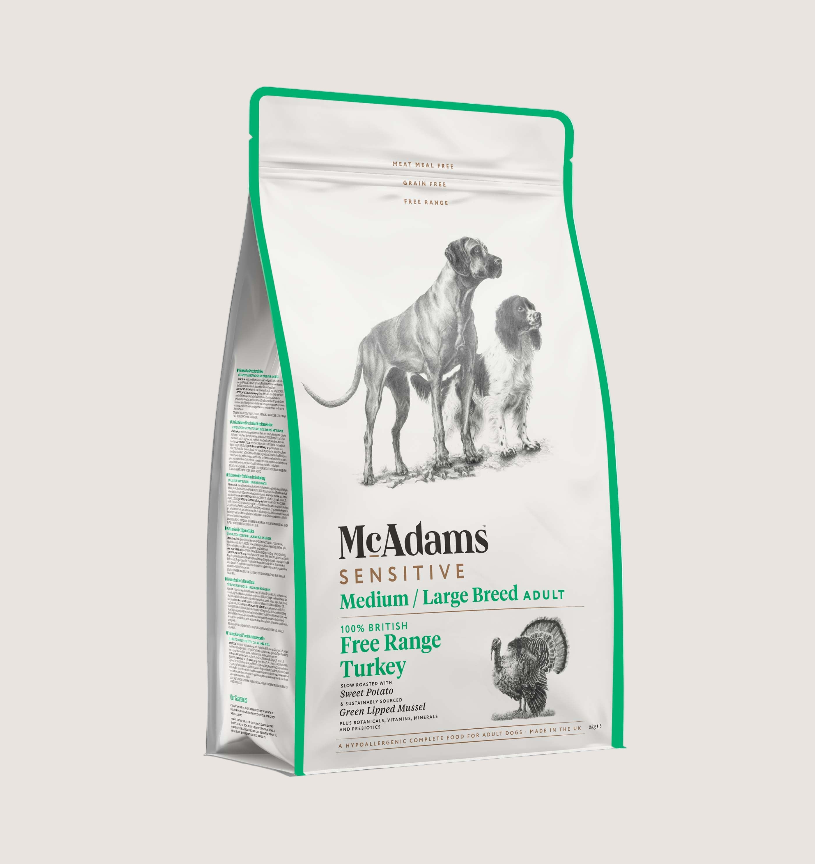 McAdams Sensitive Medium/Large Breed - Free Range Turkey