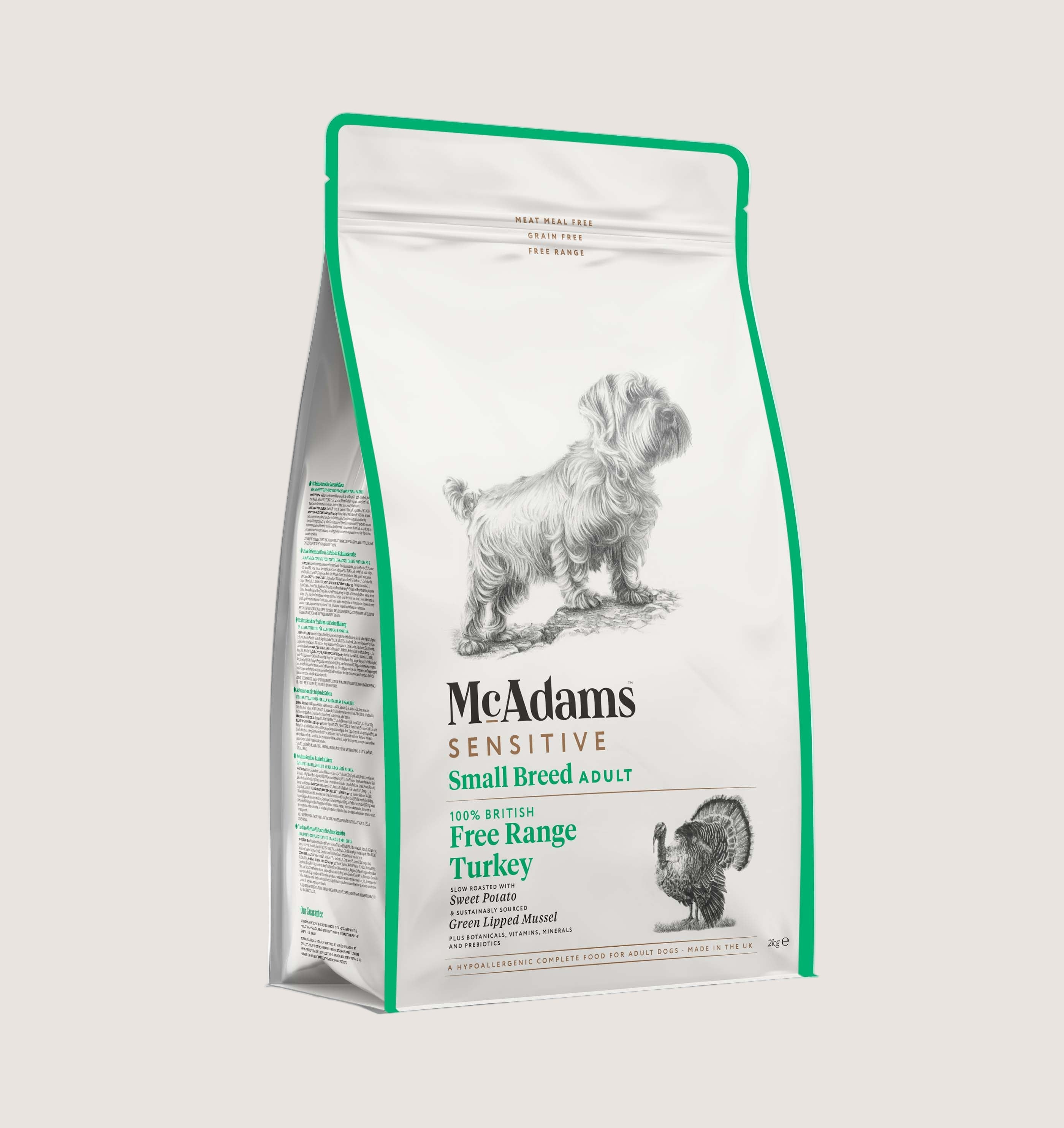 McAdams Sensitive Small Breed - Free Range Turkey