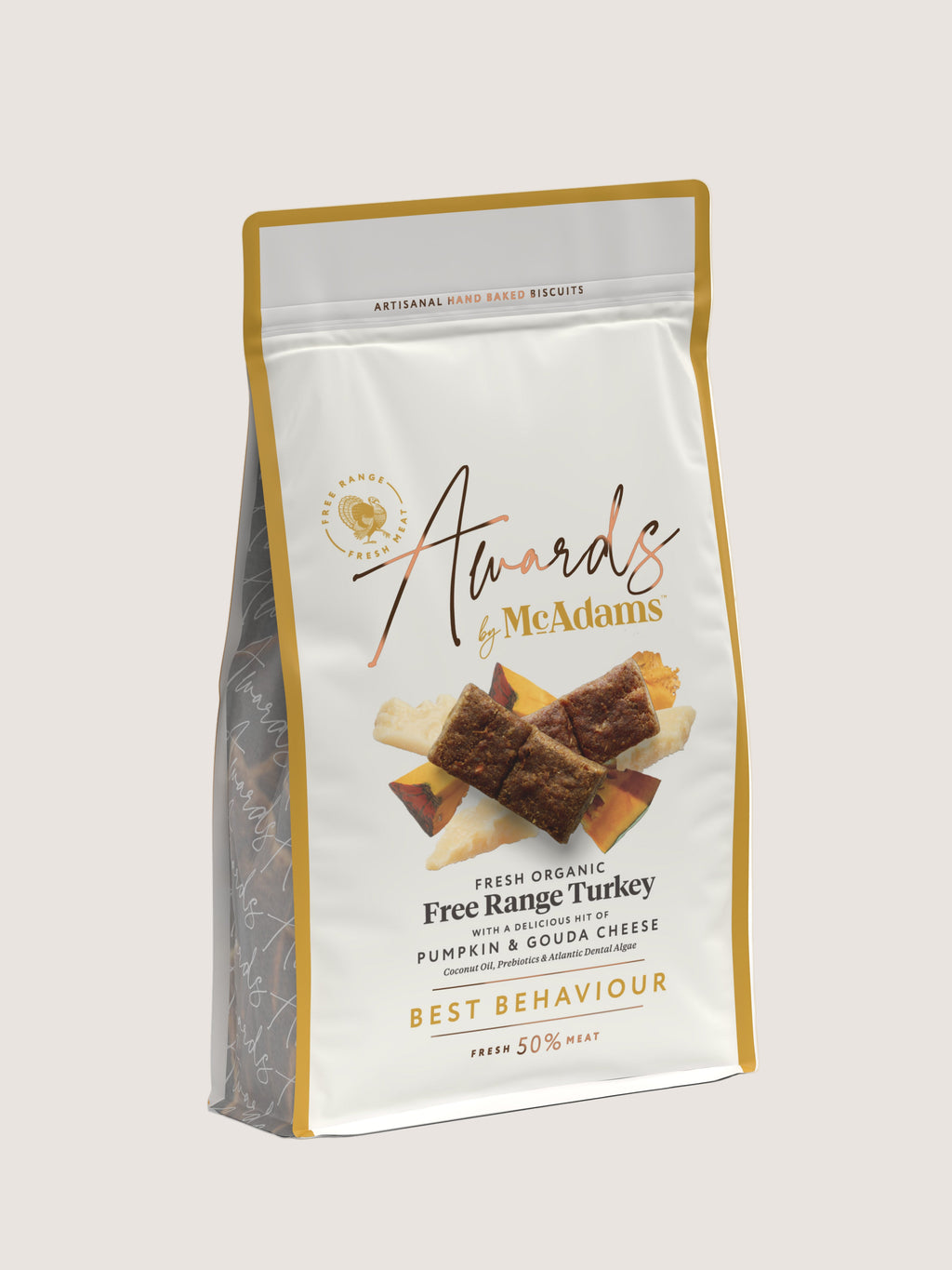 Awards Best Behavior Free Range Turkey WITH PUMPKIN &amp; GOUDA CHEESE