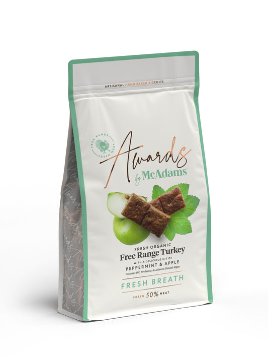Awards Fresh Breath Free Range Turkey  WITH PEPPERMINT & APPLE
