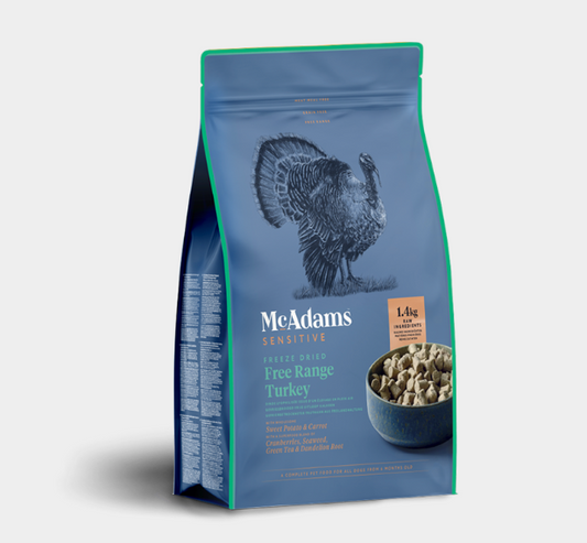 Freeze Dried  Free Range Turkey -hráfæði