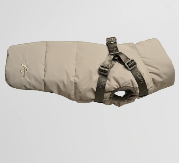 Vera Dog Coat w. Harness | Sand