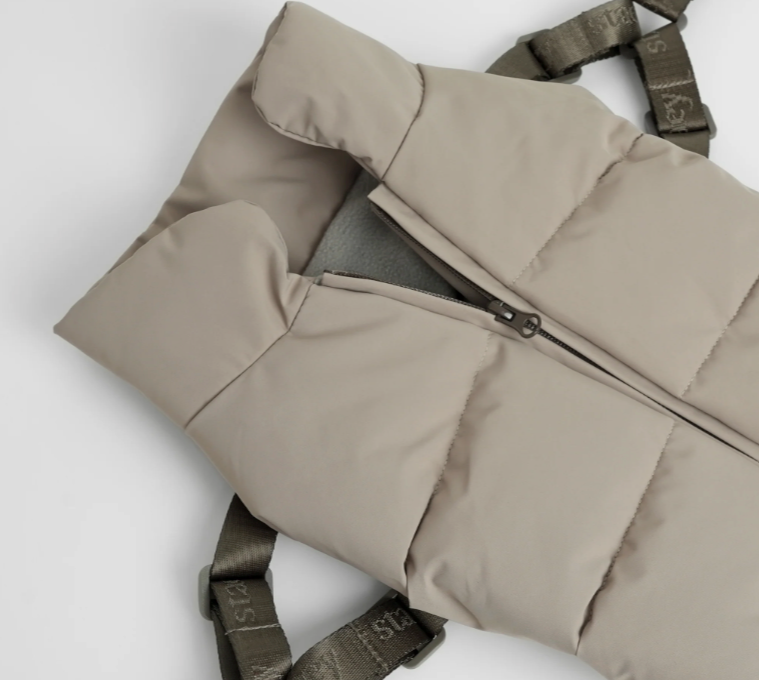 Vera Dog Coat w. Harness | Sand