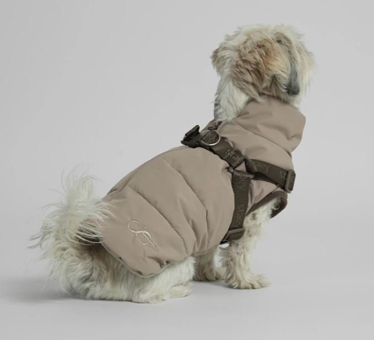 Vera Dog Coat w. Harness | Sand