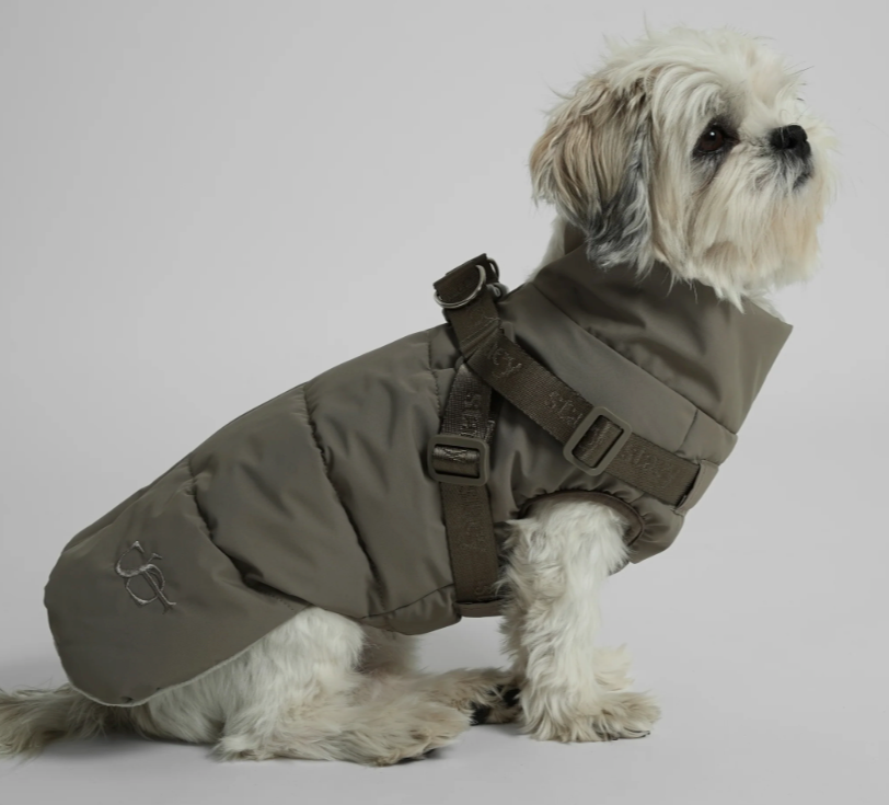 Vera Dog Coat w. Harness | Sage