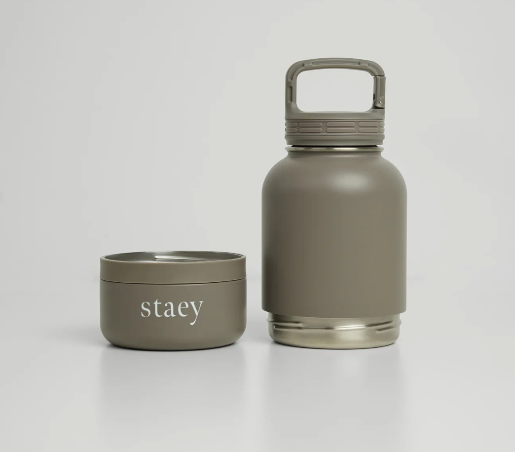 Noona 2-in-1 Bottle w. Bowl | Stainless Steel