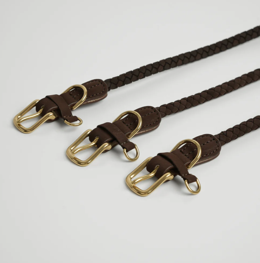 Kaia Braided Hálsól | Dark Oak