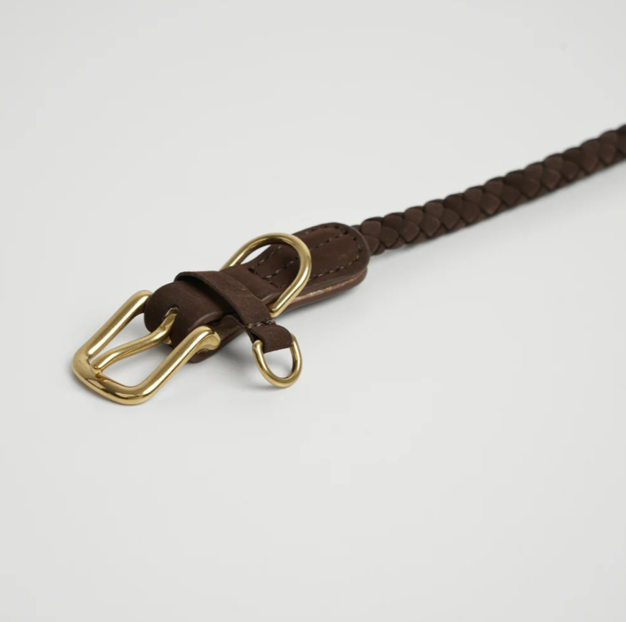 Kaia Braided Hálsól | Dark Oak