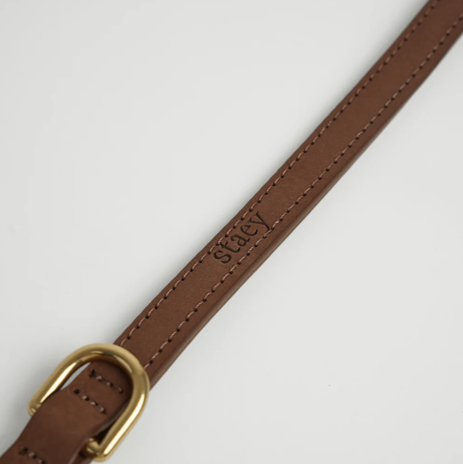 Grace Leather Dog Leash | Chestnut