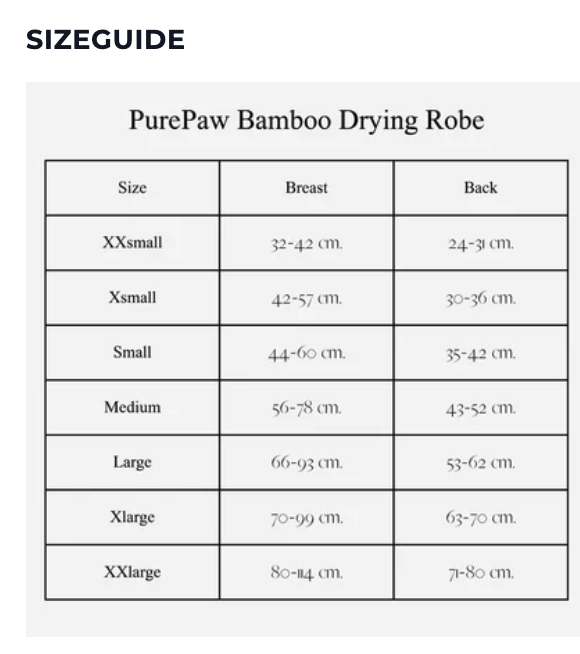 PUREPAW BAMBOO | Handklæðasloppur